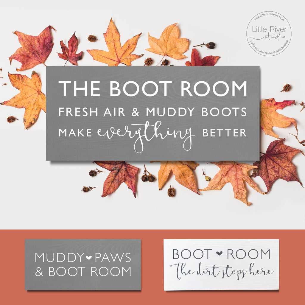 Boot Room Signs and Autumn Walks