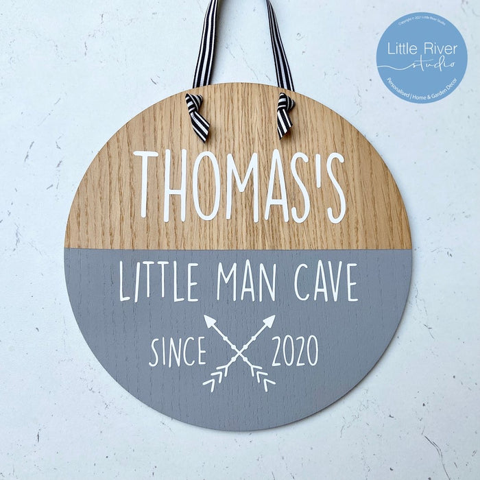 Little Man Cave Child's Plaque