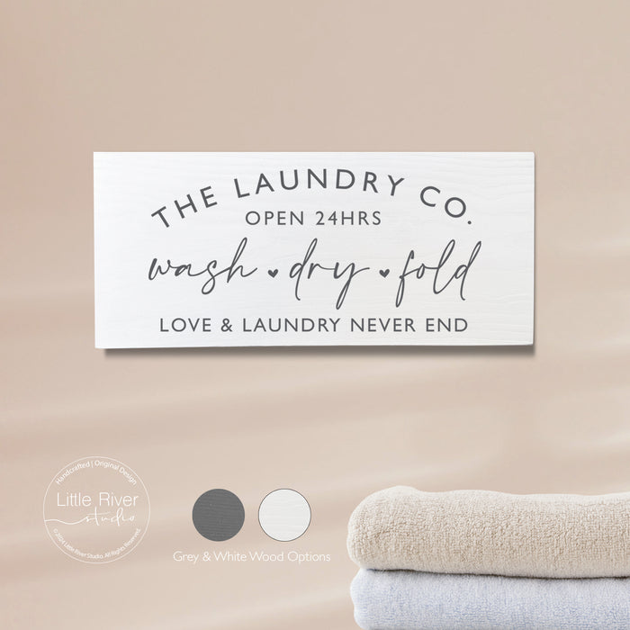 White Handcrafted Laundry Room Utility Room Wooden Sign