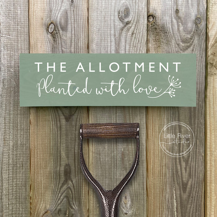 The Allotment Handcrafted Wooden Sign