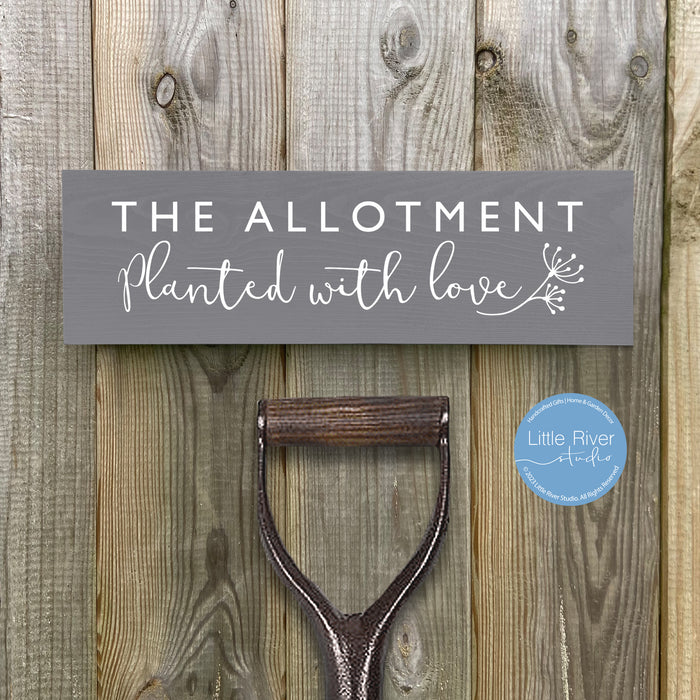 The Allotment Handcrafted Wooden Sign