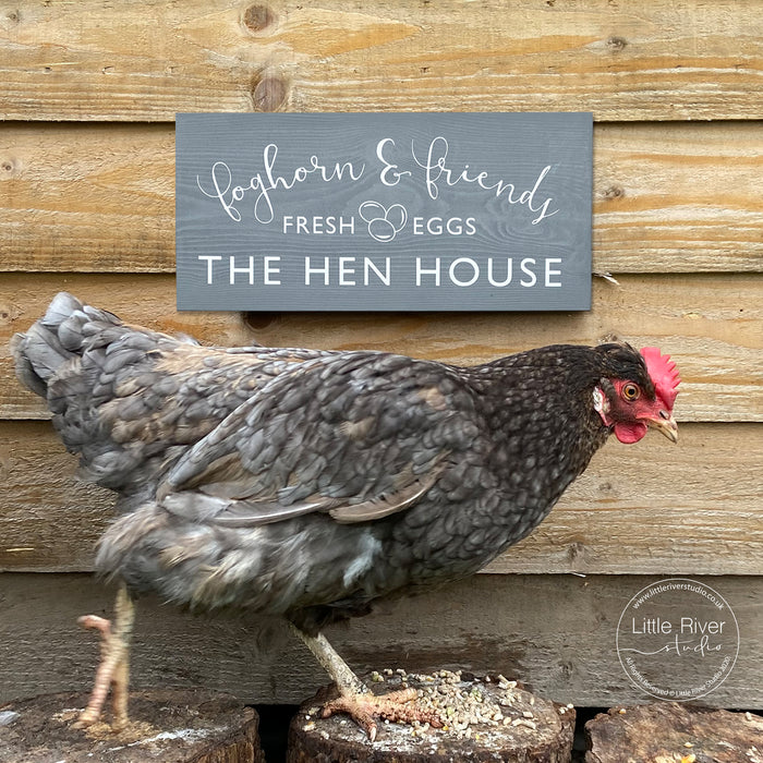 Personalised Chicken Friends Sign