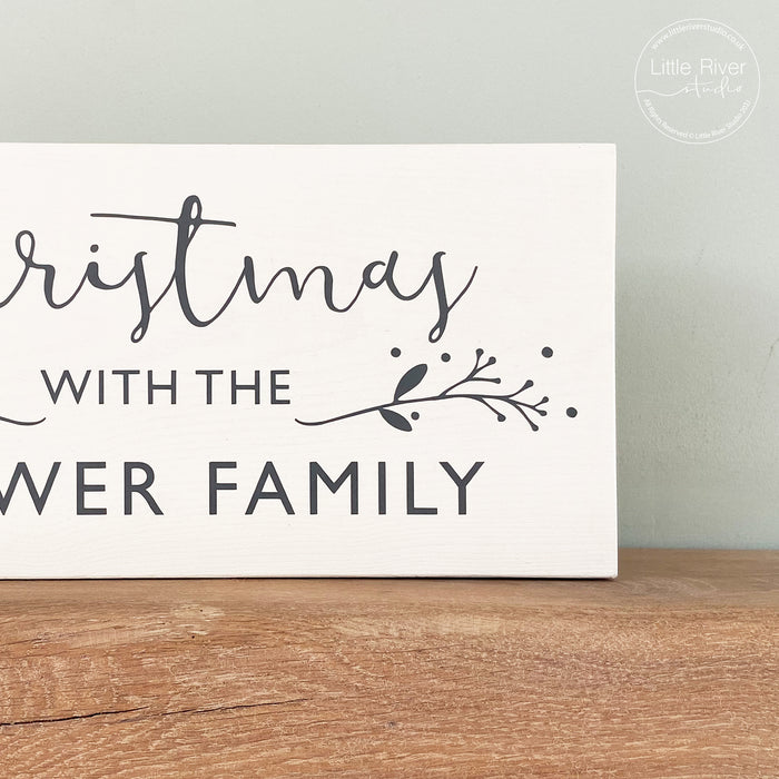 Personalised Wooden Christmas Sign