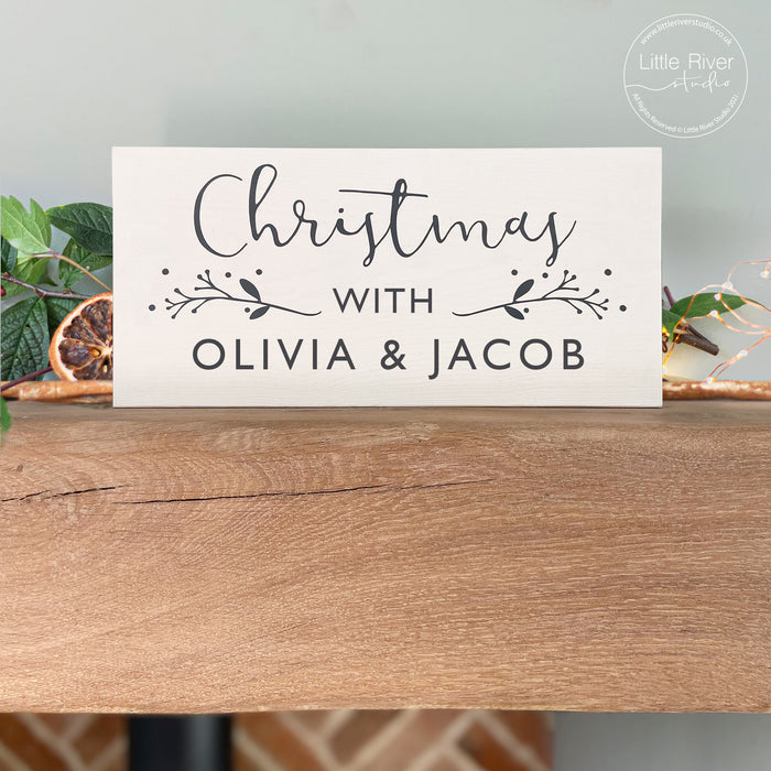 Personalised Wooden Christmas Sign