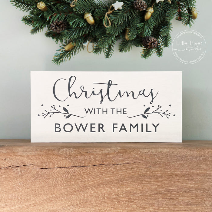 Personalised Wooden Christmas Sign