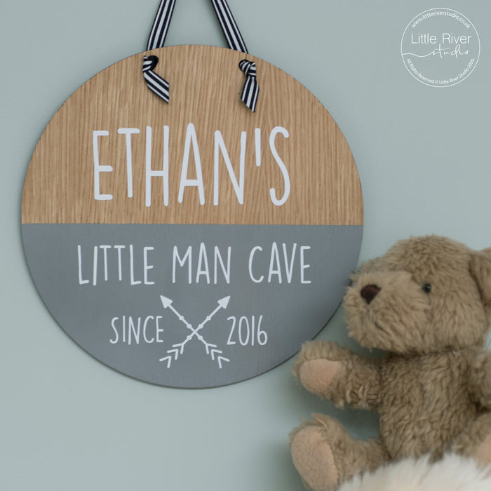 Little Man Cave Child's Plaque